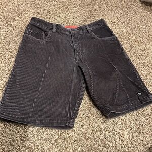 COVA Mens Corduroy Shorts Size 34 Brown Cotton Casual